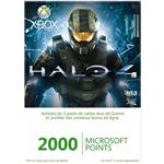 Carte pré-payée Xbox Live 2000 Points Microsoft Halo 4 pour Xbox 360 Carte pré-payée Xbox Live 2000 Points Microsoft Halo 4 pour Xbox 360